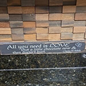Wooden Love Quote Wall Decor